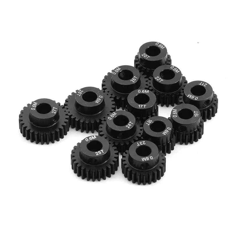 4 stücke 0,6 M 5mm 17T 18T 20T 21T 23T 24T 25T 26T 27T 28T Ritzel Motor Getriebe Set für HSP 1/10 RC Auto Upgrade Teile Zubehör