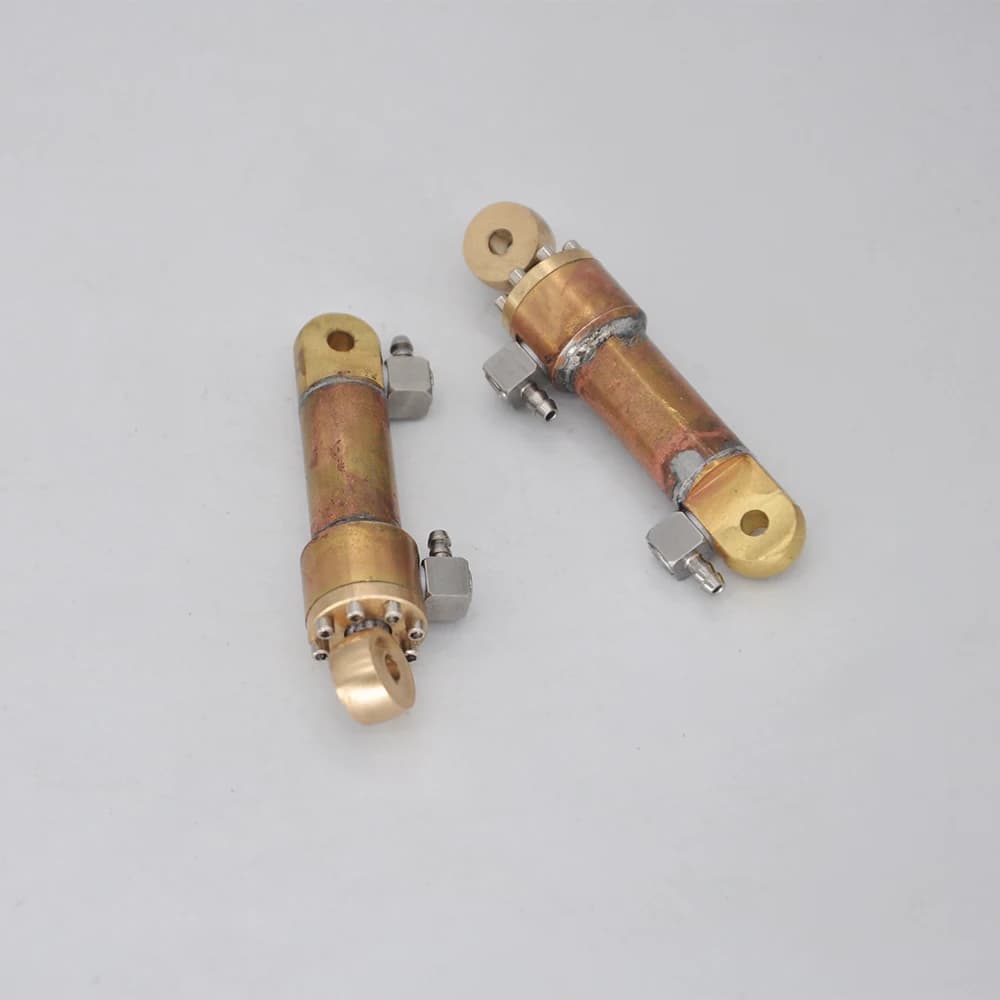 1PC OD 10mm Mini Hydrauliköl Zylinder 14/20/30/45/60/80/100MM Hub Für RC Mini Hydraulik Bagger Bulldozer Modell Teile