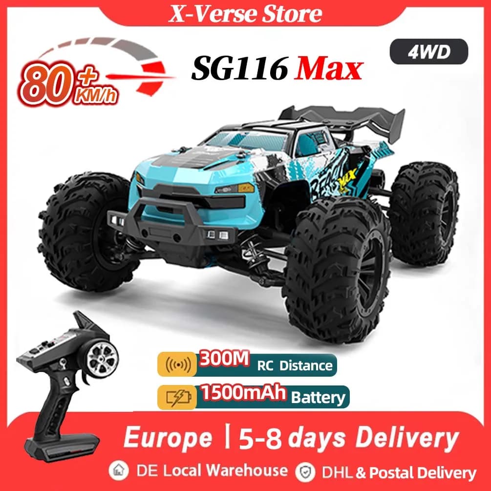 ZLL SG116 MAX 1:16 Hochgeschwindigkeits-Drift-Rennwagen 80 km/h 4WD Off-Road-Drift-Fernbedienungsauto SG316 Max Bürstenloser Motor RC-Auto