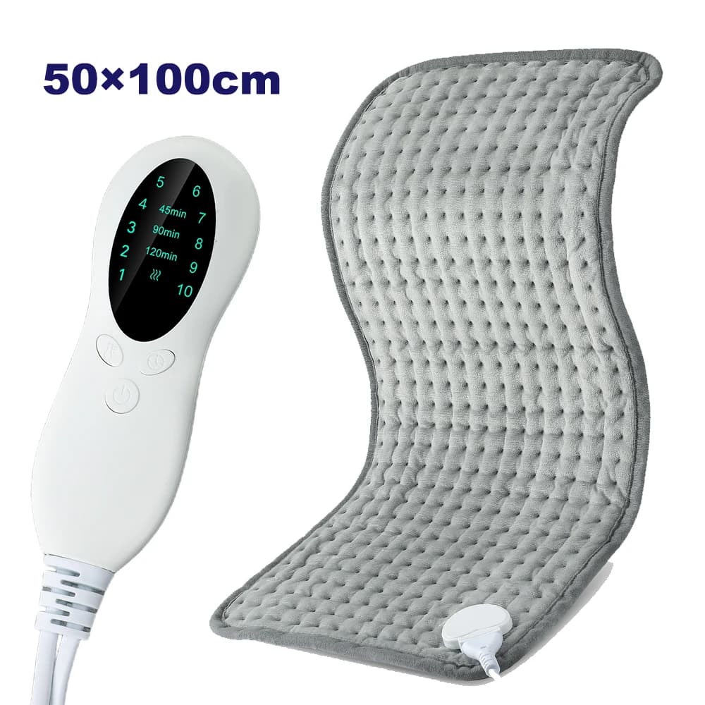 Elektrisches Heizkissen für Zuhause, Rücken, Schulter, Büro, Winter-Wärmedecke, 10-Stufen Wärmematte, Bauch- und Menstruationsgürtel
