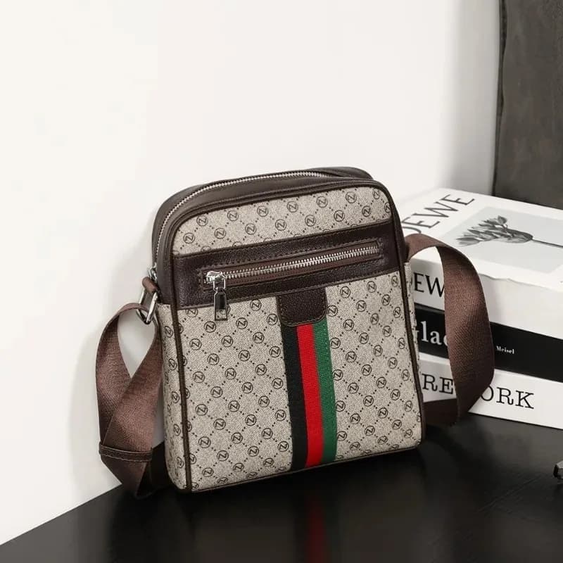 Luxus Design herren Umhängetaschen Mode Plaid Brief Gedruckt Umhängetasche Männer Platz Schulter Tasche Männlichen Schlinge Umhängetasche