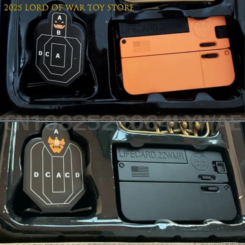 1-2PCS 2,0 Verbesserte Lifecard Legierung Klapp Pistole Spielzeug Pistole Weiche Kugel Blaster Schießen Modell Pistole Für erwachsene Kinder Jungen