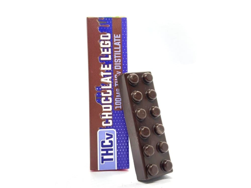 Czech CBD THCV-Schokolade Lego, 100 mg THCV, 35 g