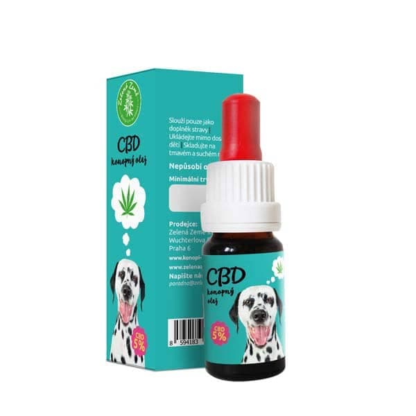 Zelena Zeme CBD Öl für Tiere 5 %, 10 ml, 500 mg