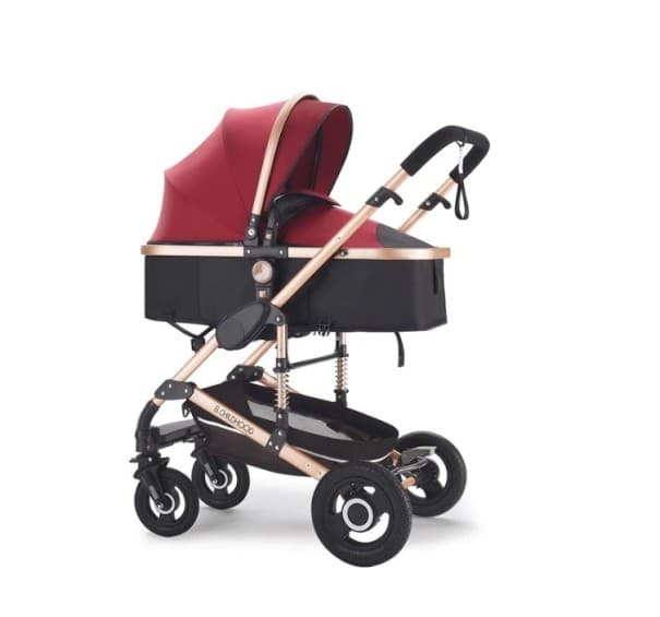 Designer-Kinderwagen rot