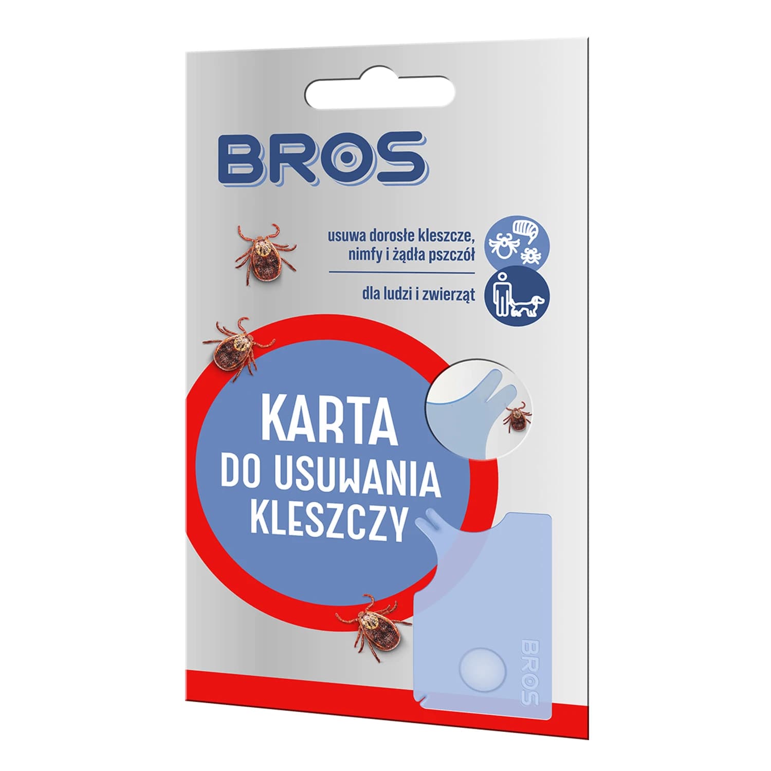 Bros, Zeckenentfernungskarte, 1 Stk