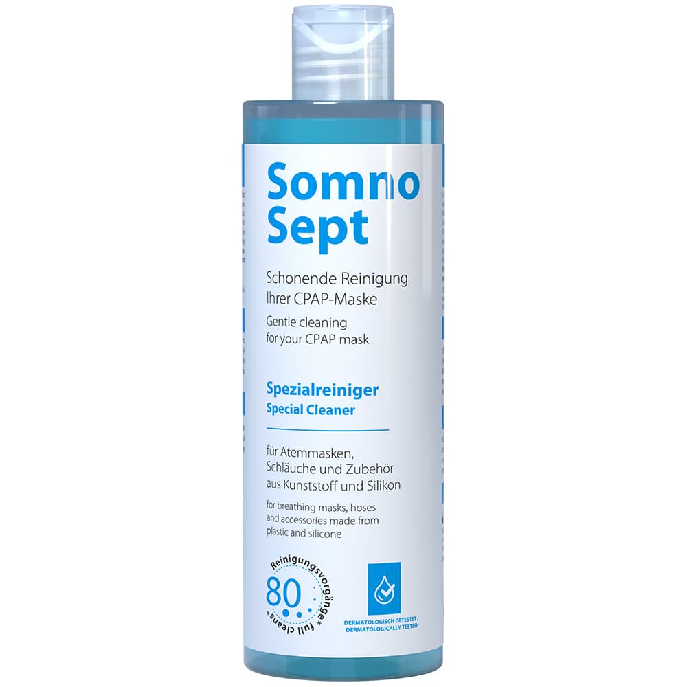 SomnoSept CPAP-Reiniger 400 ml – Desinfektion CPAP Maske, CPAP Reiniger, Maskenreiniger, Spezialreiniger, Schlafmaske reinigen, Reinigungsmittel