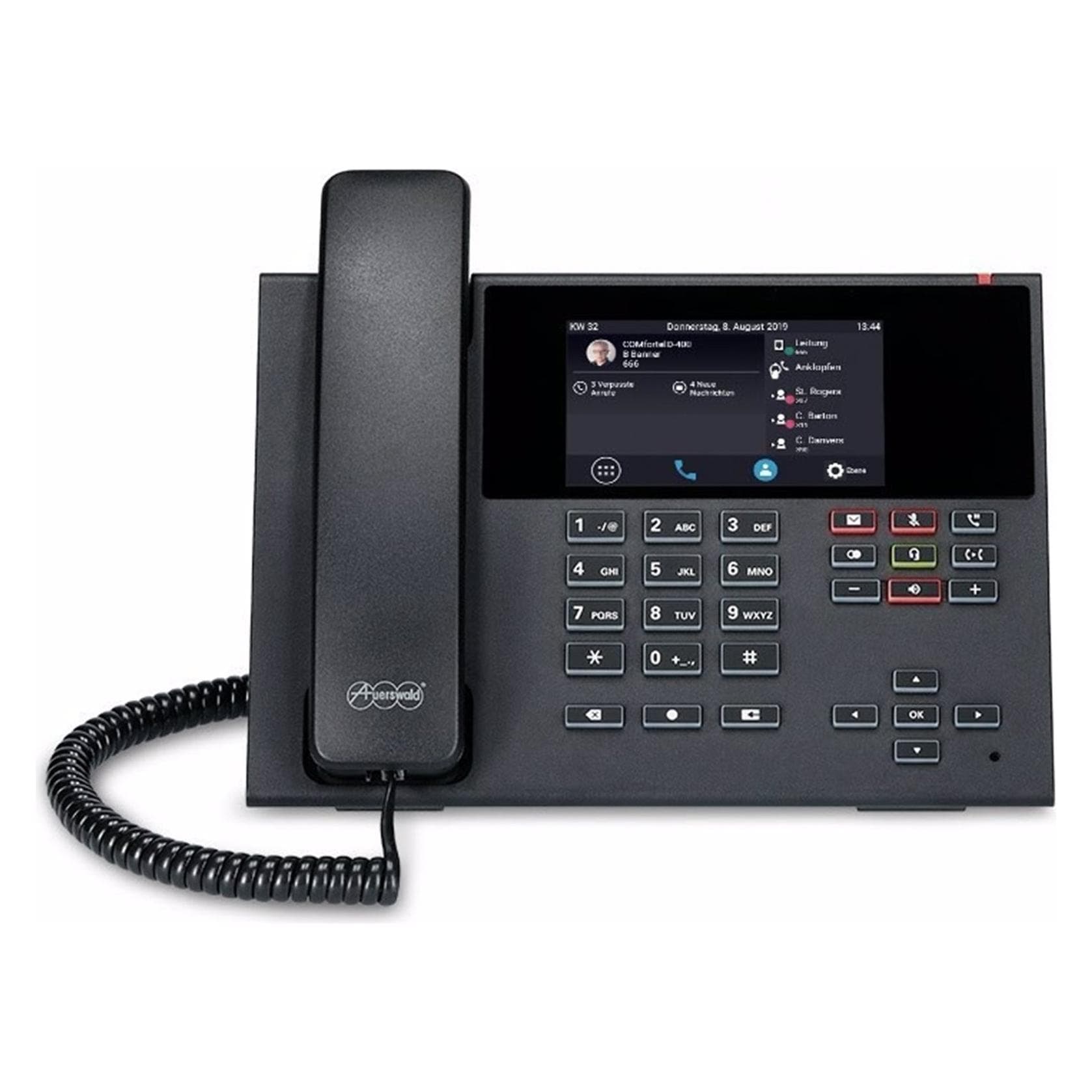 Auerswald COMFORTEL D-400, Telefon, Schwarz