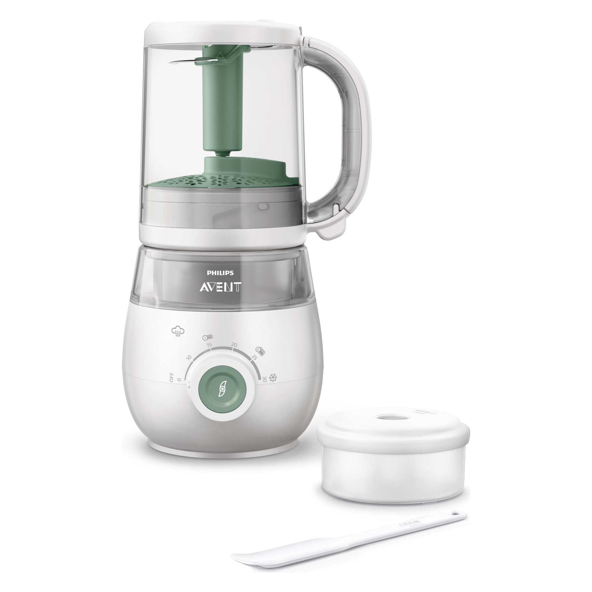 Philips Avent, Babynahrungszubereiter, Kombinierter Dampfgarer & Mixer 4-in-1