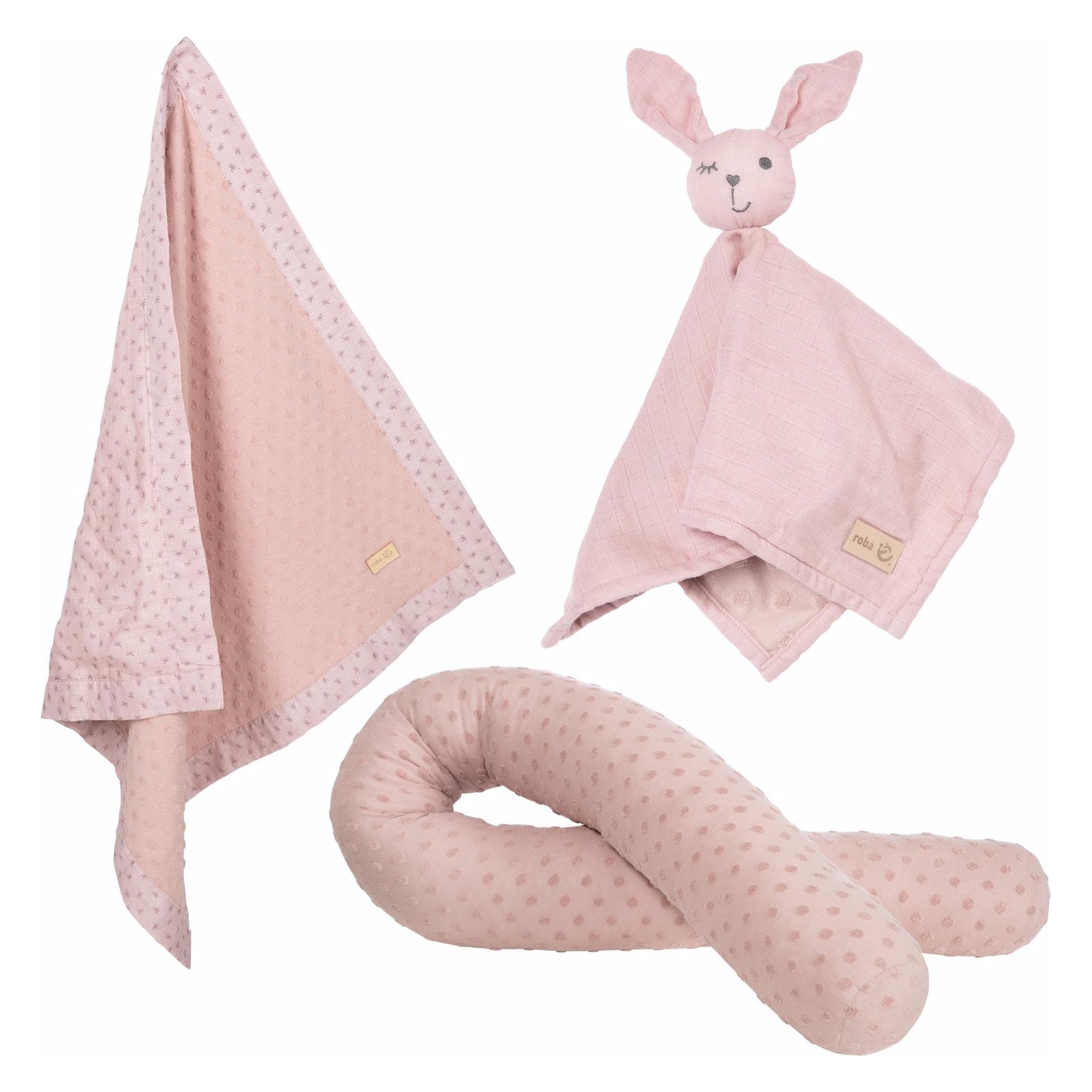 Roba, Schmusetuch, Geschenkset Baby Kuscheln und Spielen Lil Planet rosa