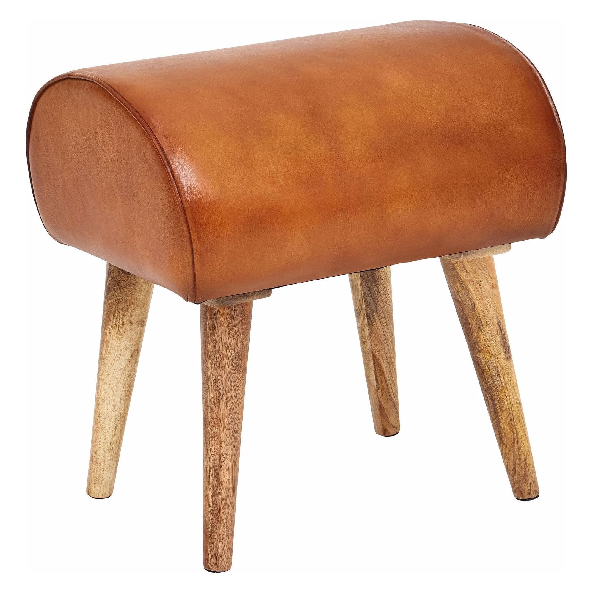 Wohnling, Hocker + Pouf, Echtleder