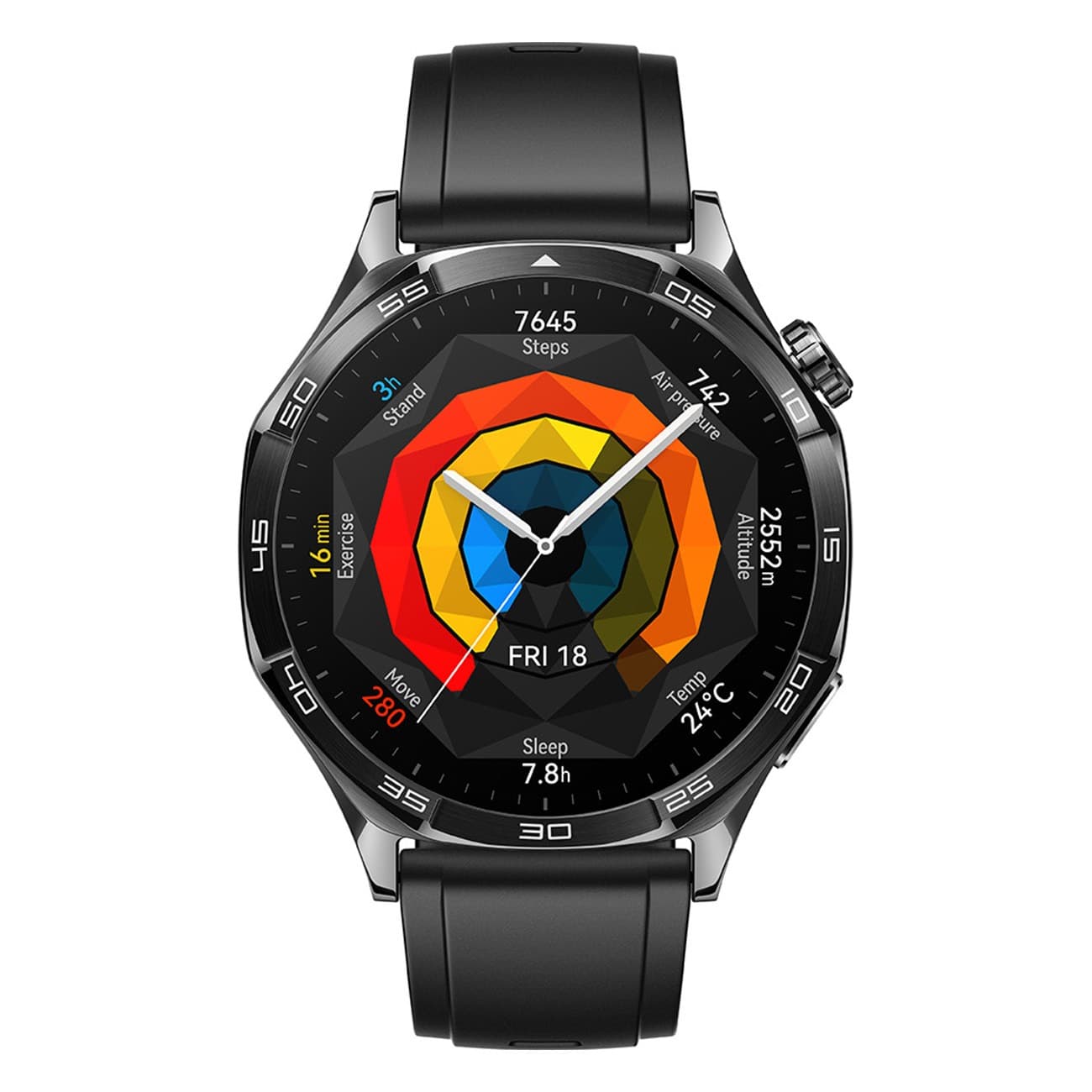 Aussteller Huawei Watch GT 5 46mm Schwarz | Smartwatch | TruSeenTM 6.0 | Herzfrequenz-Monitoring | SpO2-Erkennung | Zyklus-Tracking | AMOLED