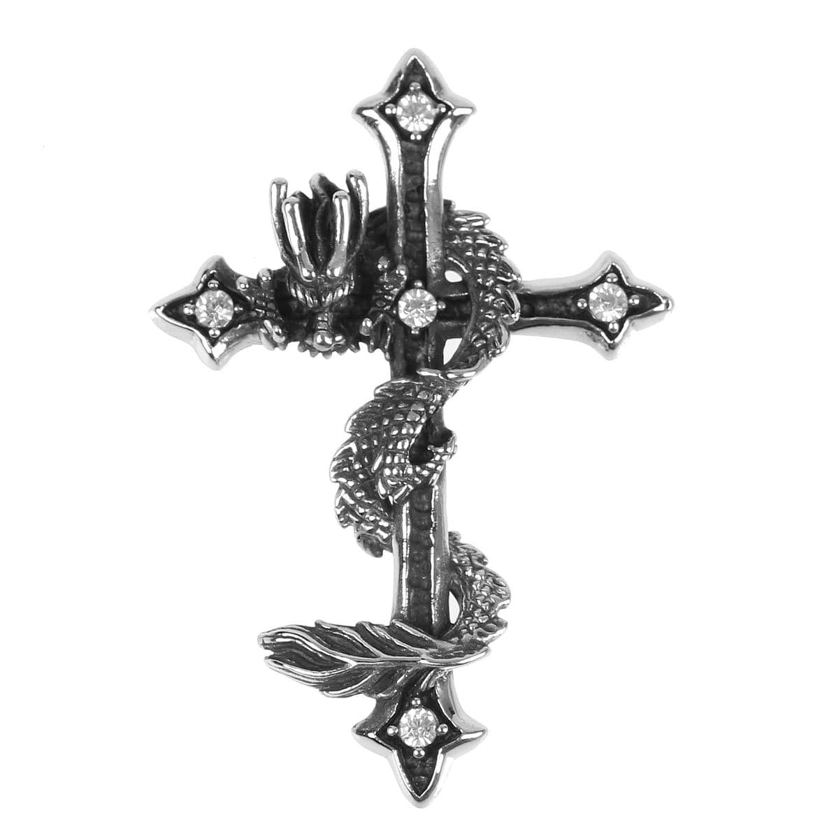 ETNOX Halsband - Dragon Cross