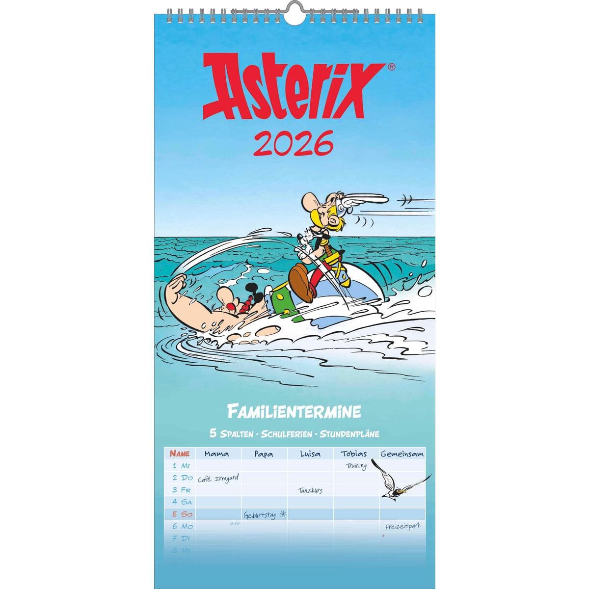 Asterix 2026 Familienplaner - Familien-Timer - Termin-Planer - Kids - Kinder-Kal...