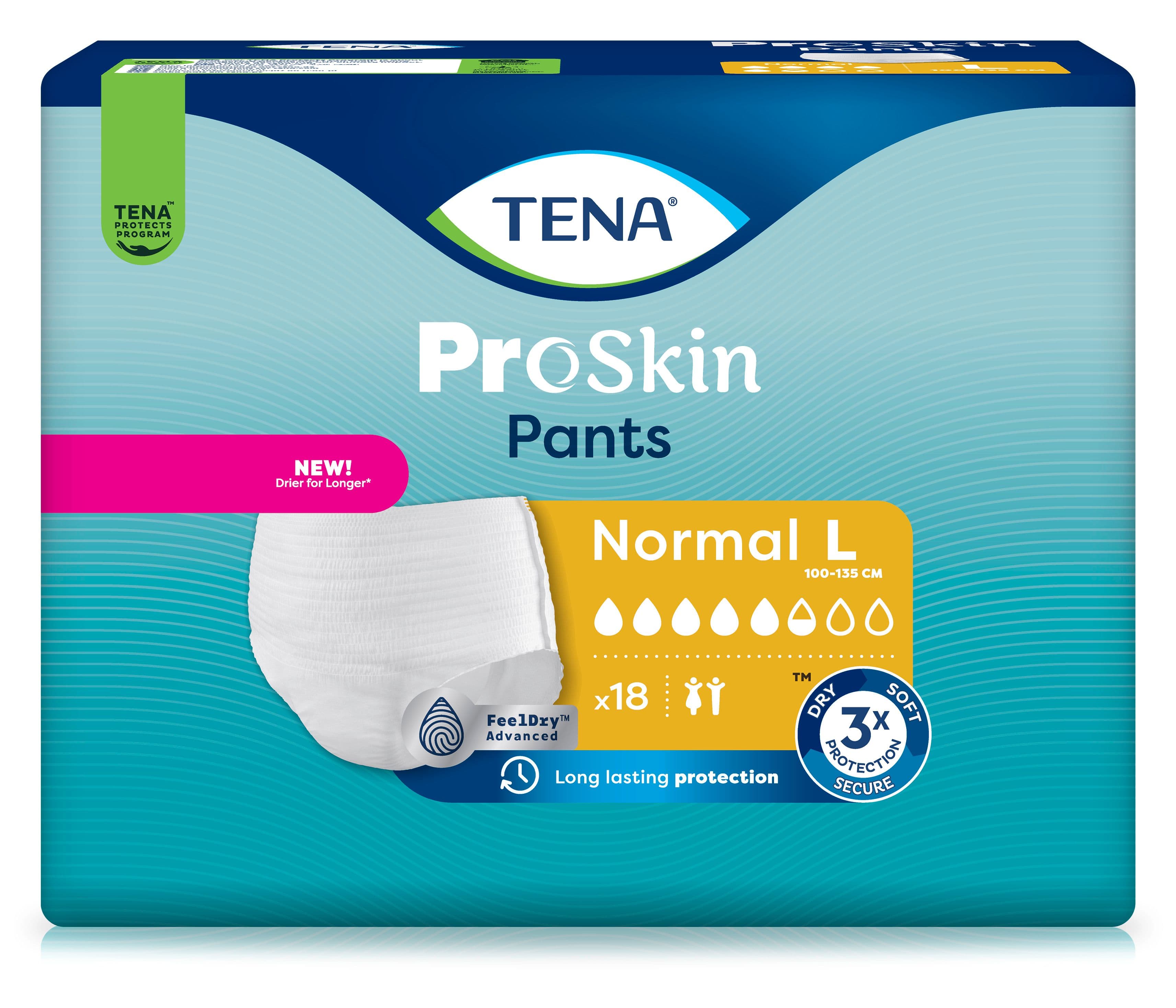 Tena Pants Normal L bei Inkontinenz Einweghosen 4x18 St weiss Unisex