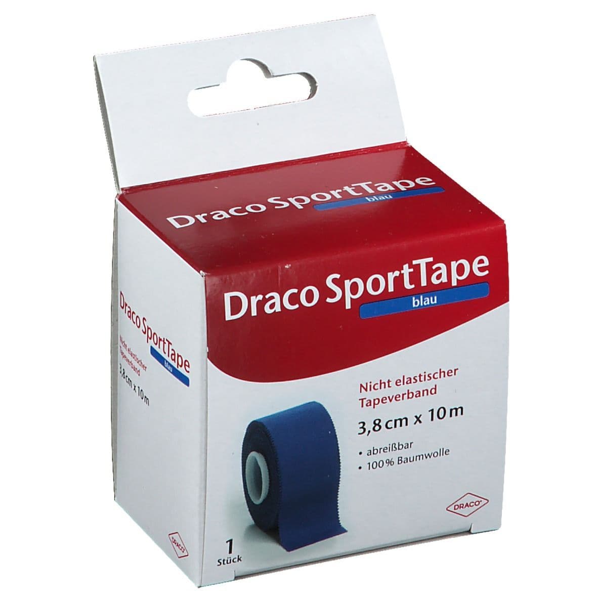 Draco SportTape 3,8 cm x 10 m blau Verband 1 St