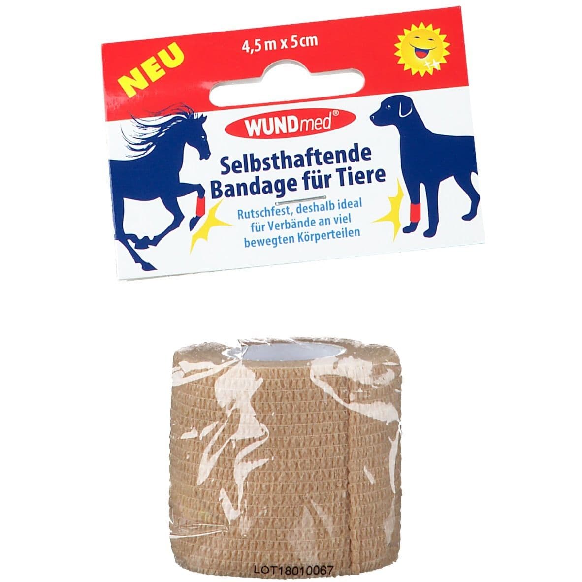 WUNDmed® Bandage für Tiere 5 cm x 4,5 m (Farbe nicht wählbar) Bandage(s) 1 St