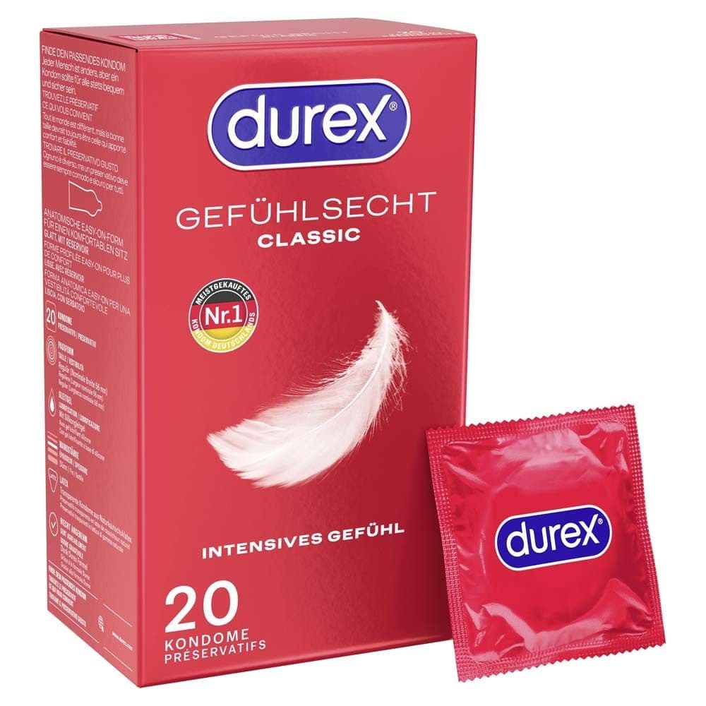 durex® Gefühlsecht Classic Kondome 20 St transparent