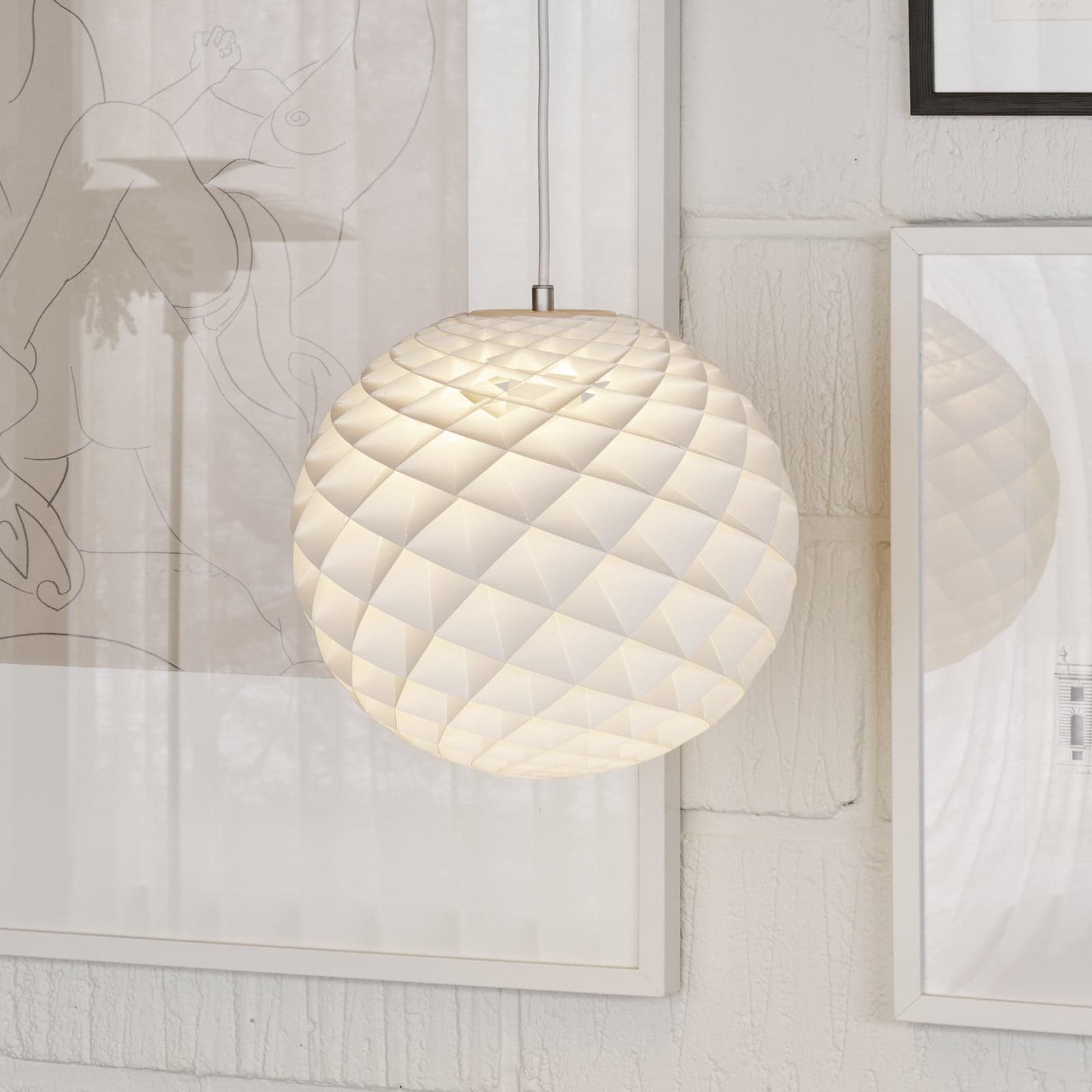 Patera 300 Pendelleuchte White Louis Poulsen - Wohnzimmer - Design - Kunststoff - Einflammig