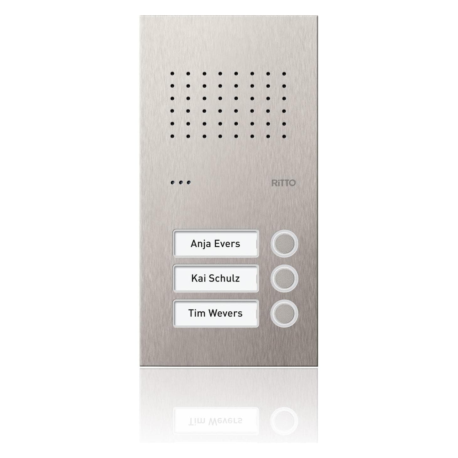 Schneider Electric, Klingel + Türsprechanlage, Electric Türstation Acero Pur 3WE