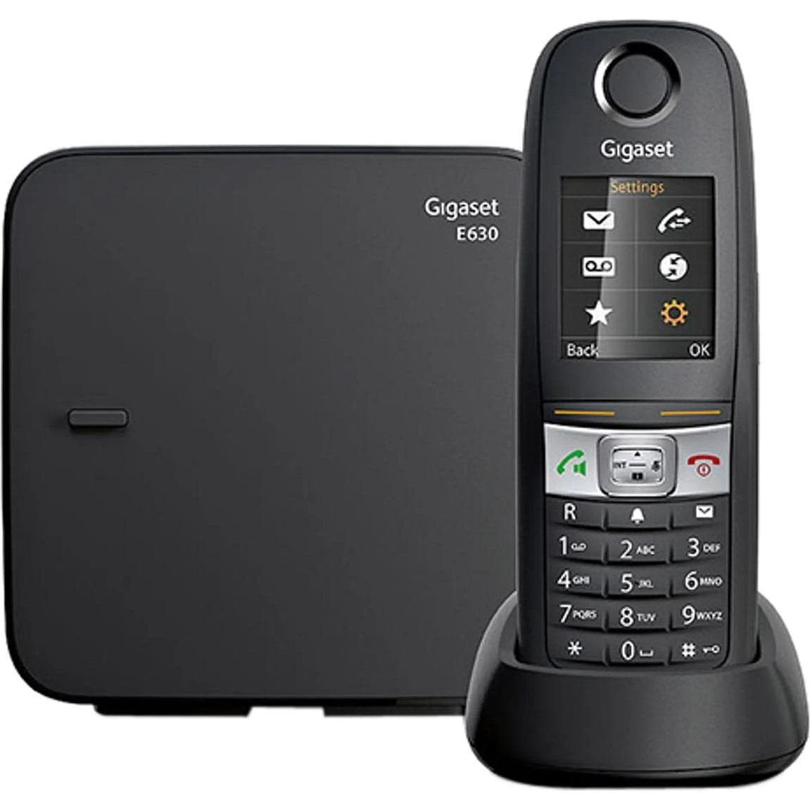 Gigaset E630 (DE-Version), Telefon, Schwarz