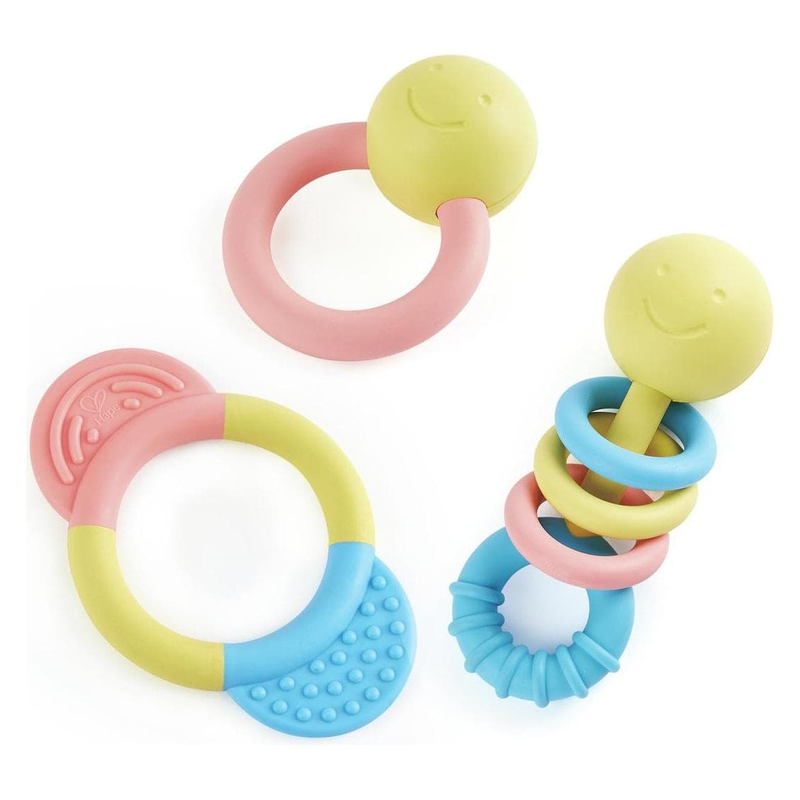 Hape, Babyrassel, Rassel- und Beissring-Set