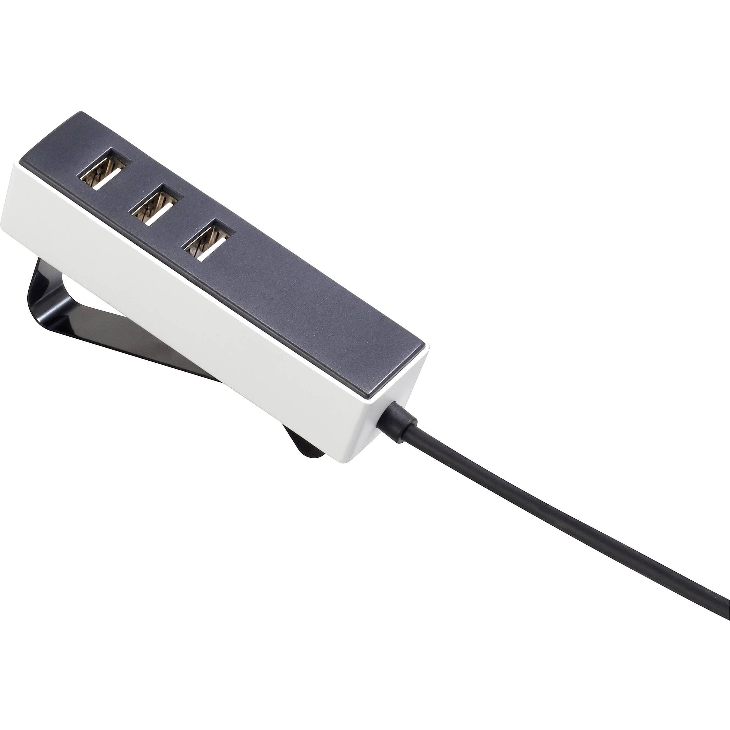 Voltcraft VC-11374060 USB-Ladestation Ausgangsstrom (max.) 3.1 A 3 x USB (15.50 W), USB Ladegerät, Weiss, Schwarz