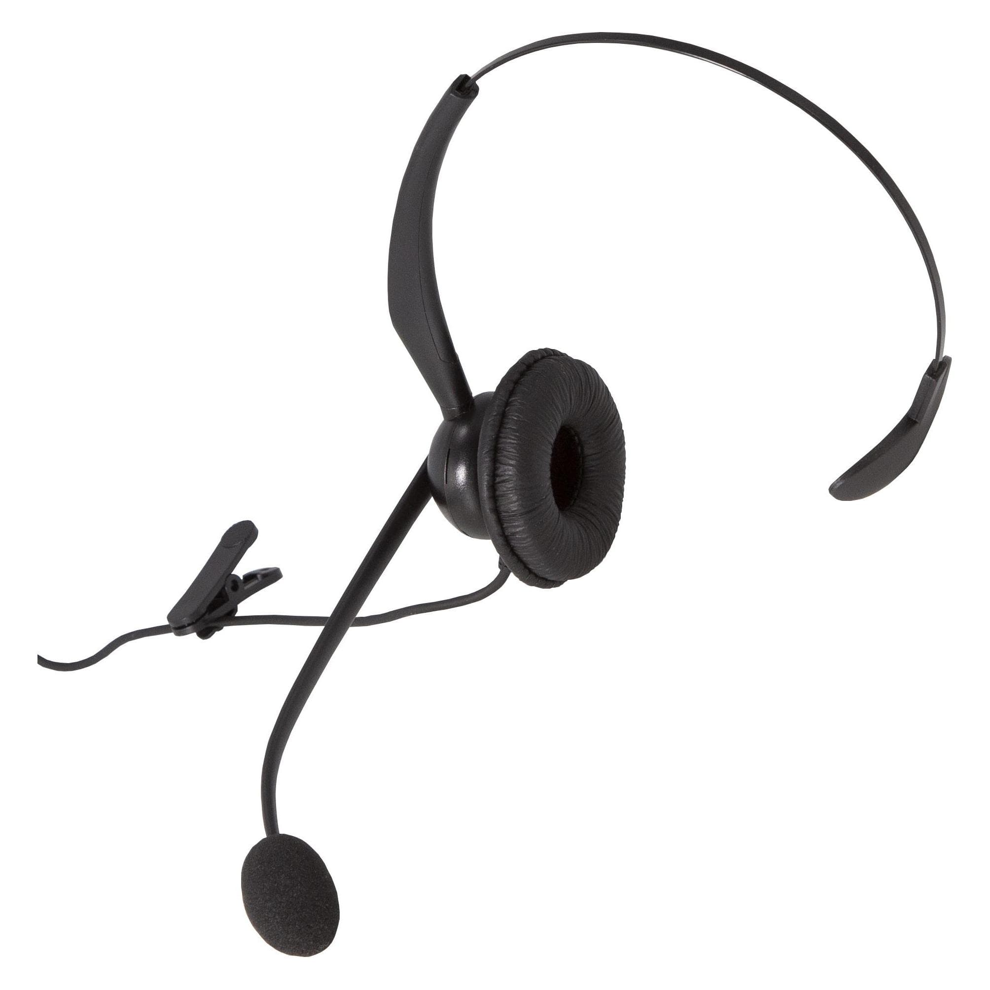 Auerswald COMfortel H-200 (Kabelgebunden, USB-A), Office Headset, Schwarz