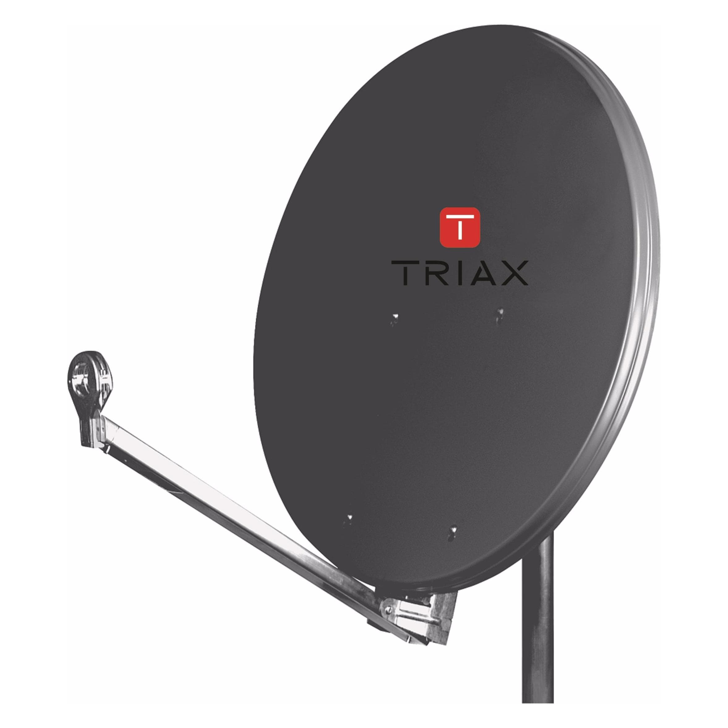Triax Hit FESAT 65 (Parabolantenne, 36.80 dB, UKW / MW / LW), SAT Spiegel + SAT Antennen, Schwarz
