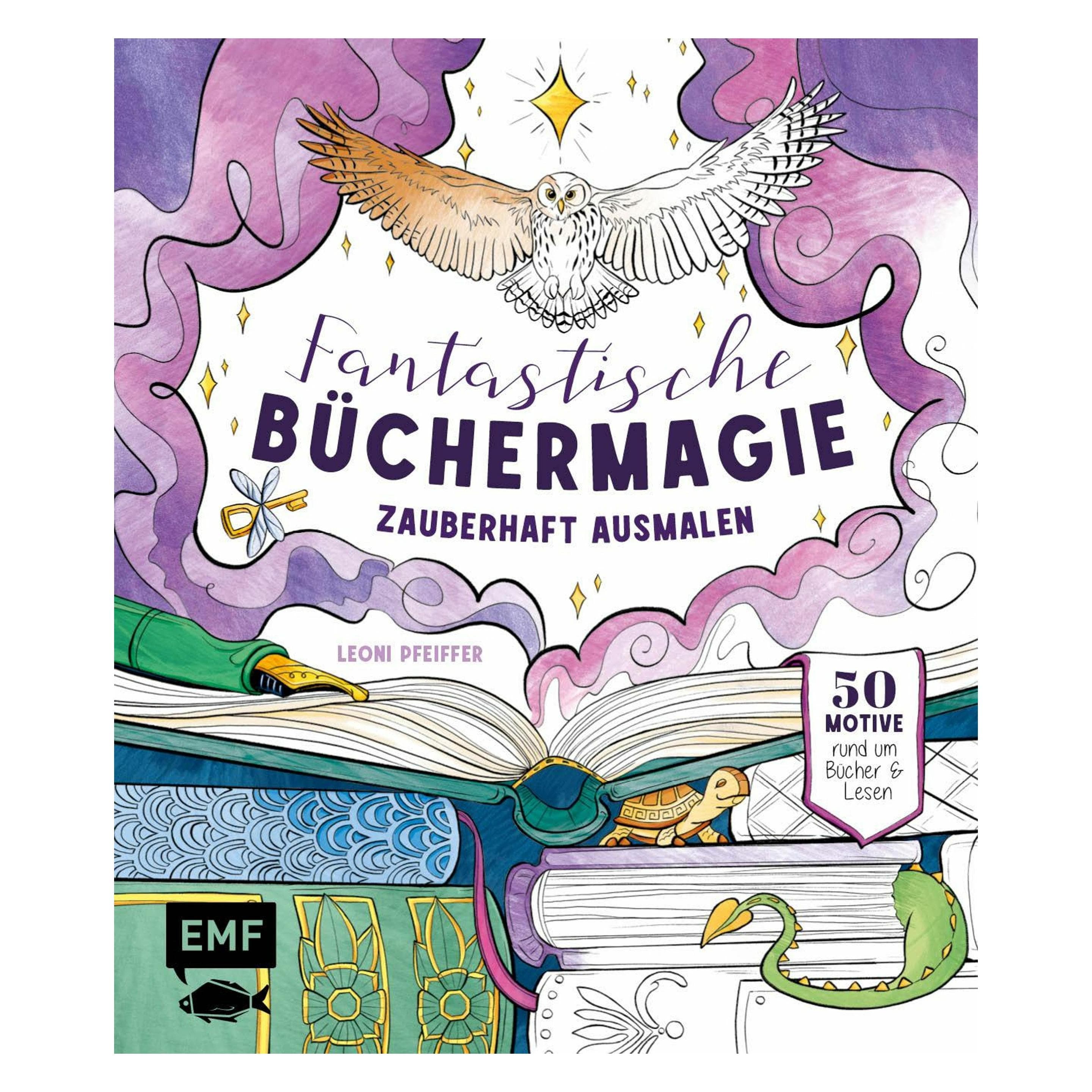 Fantastische Büchermagie - Zauberhafte Lesewelten zum Ausmalen, Ratgeber von Leoni Pfeiffer