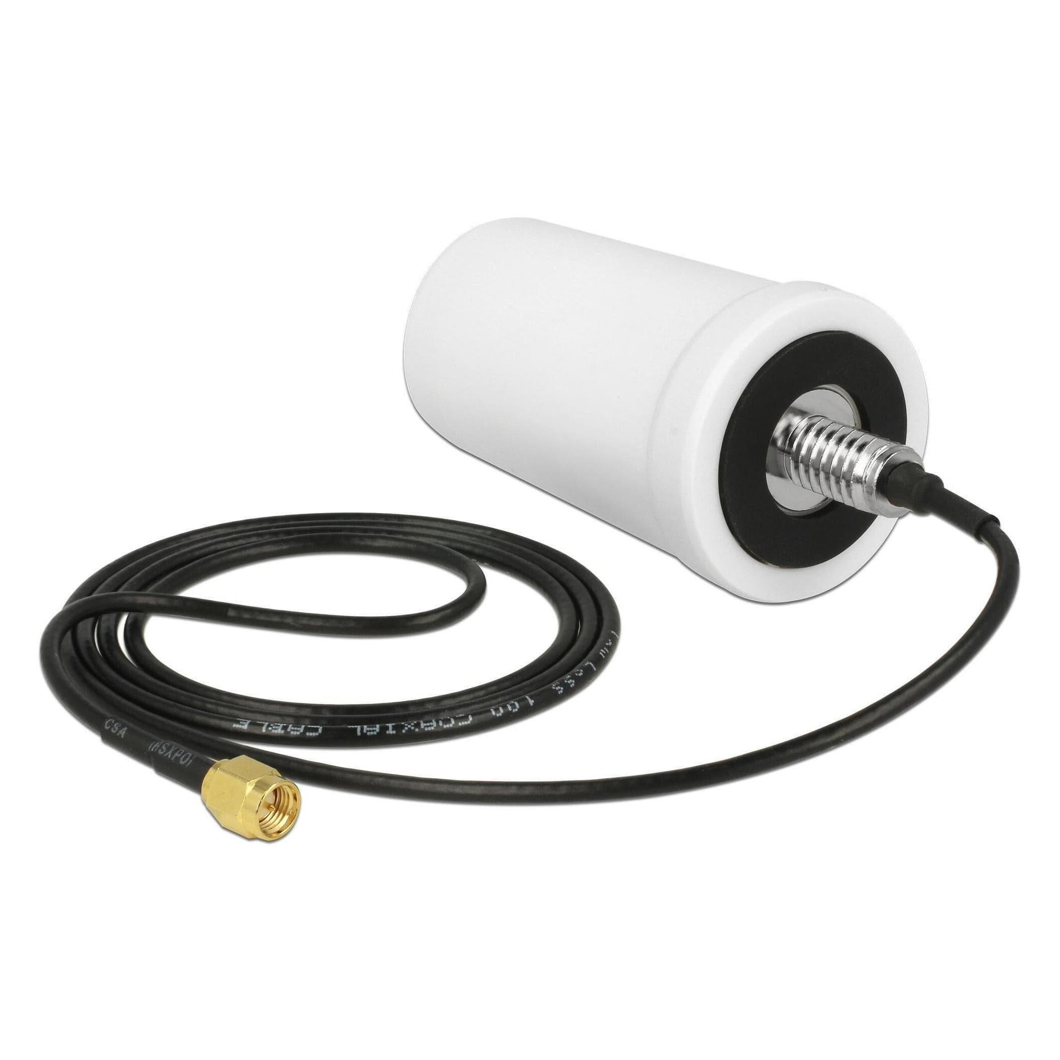 Delock LTE/GSM Antenne, SMA-Stecker, weiss (Antennenkabel), Antennenkabel