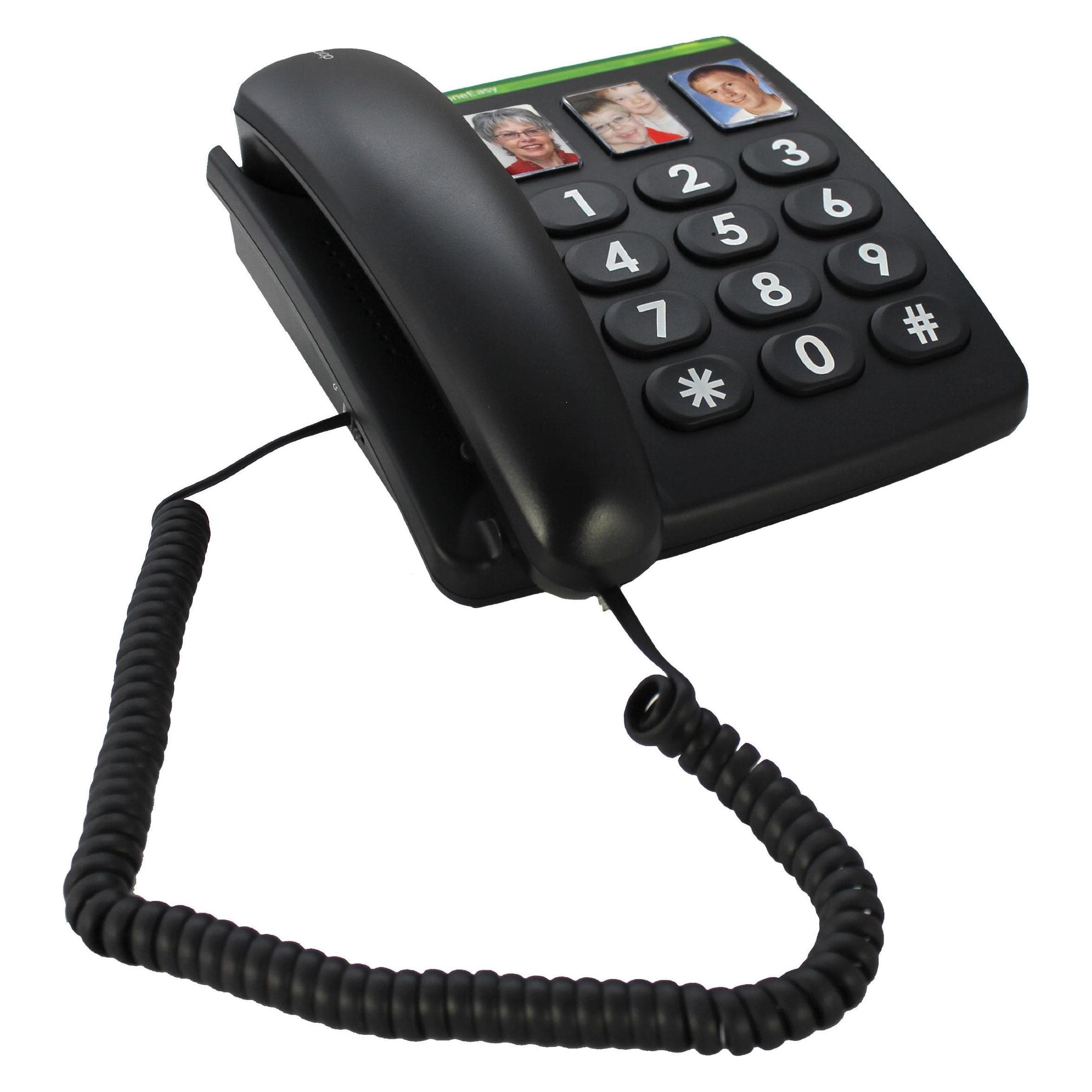 Doro PhoneEasy 331ph, Telefon, Schwarz