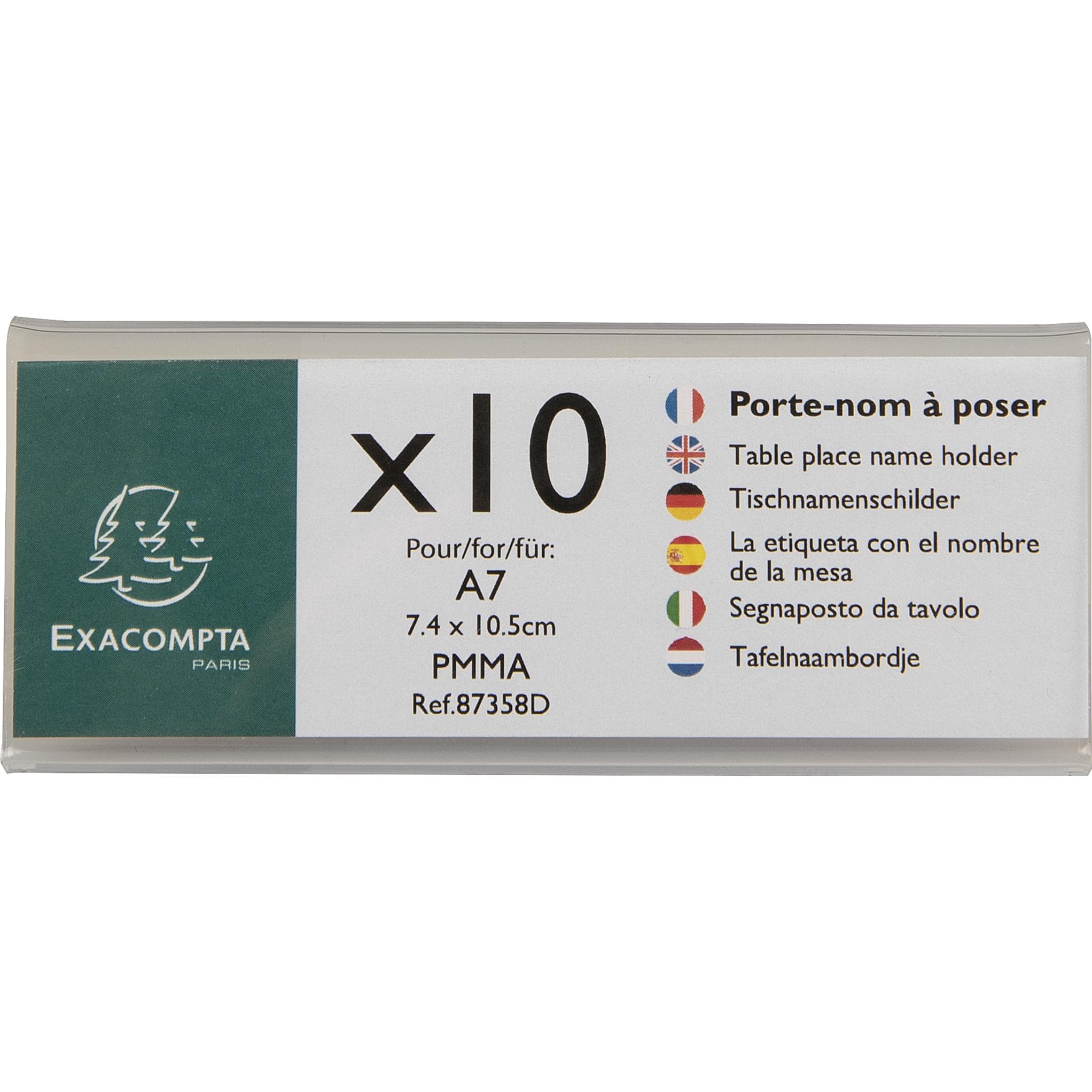 Exacompta, Prospektständer, Tischprospektständer (A7, Quer)