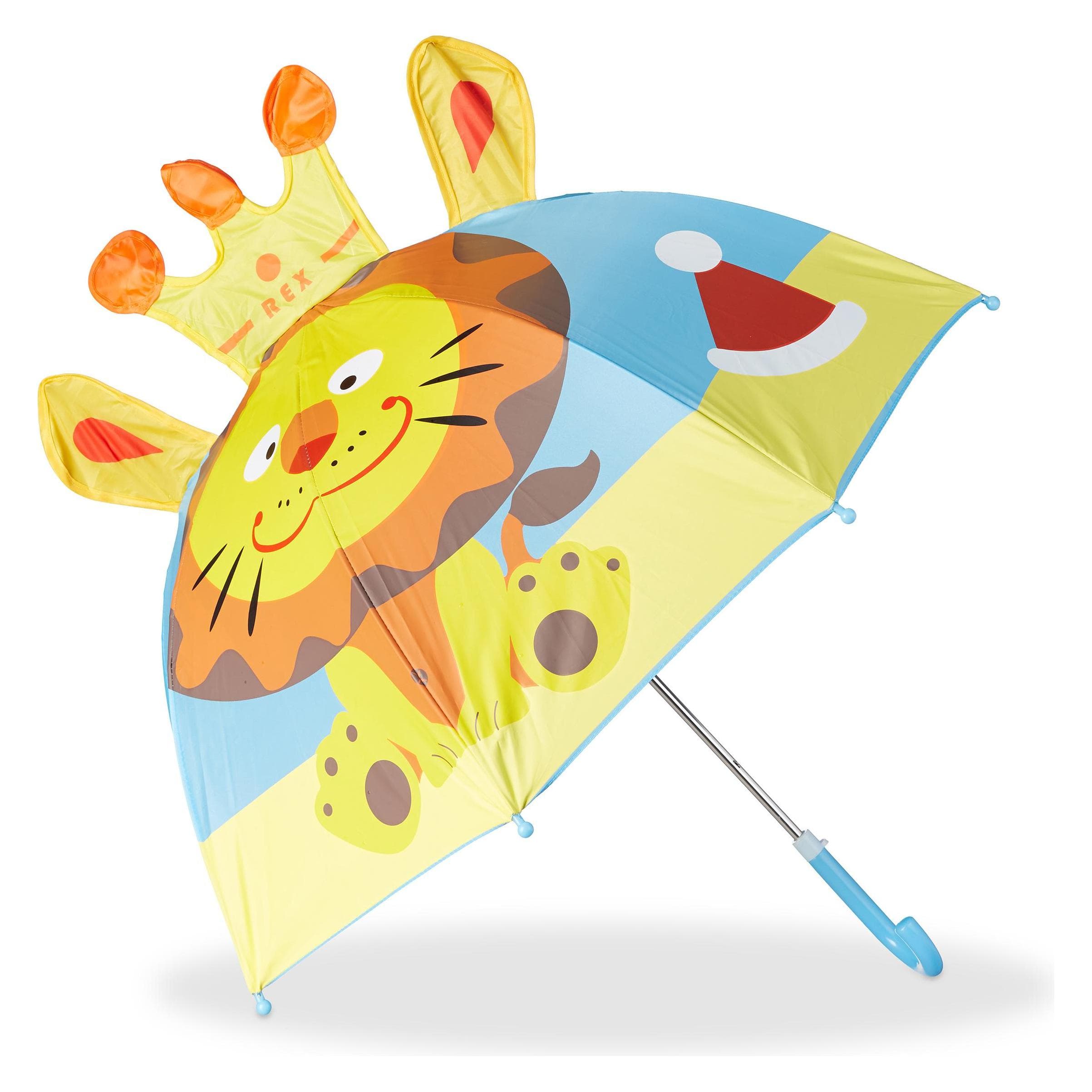 Relaxdays, Unisex, Regenschirm, Kinderregenschirm, Blau