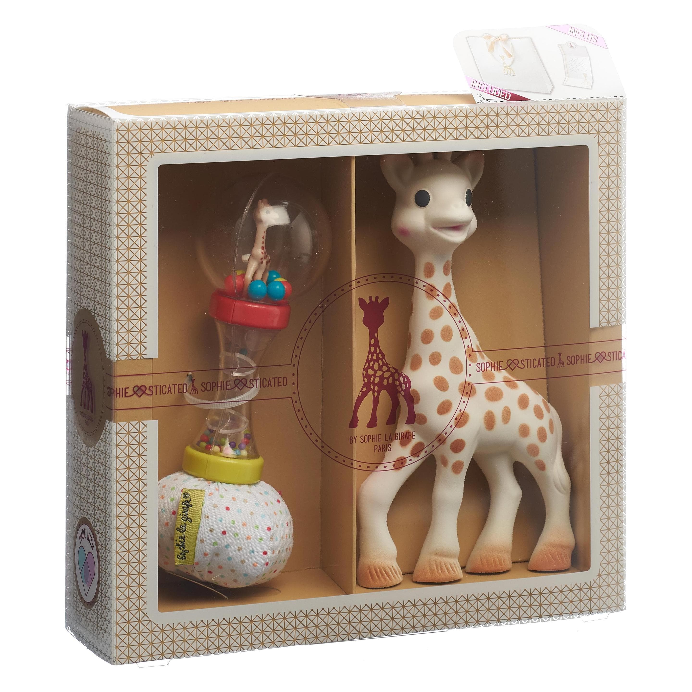 Sophie la girafe, Babyrassel, Geschenkbox Nr. 4