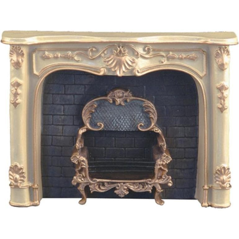 Reutter, Deko Objekt, 1.859/3 - Marmorkamin, cremeweiss, Miniatur