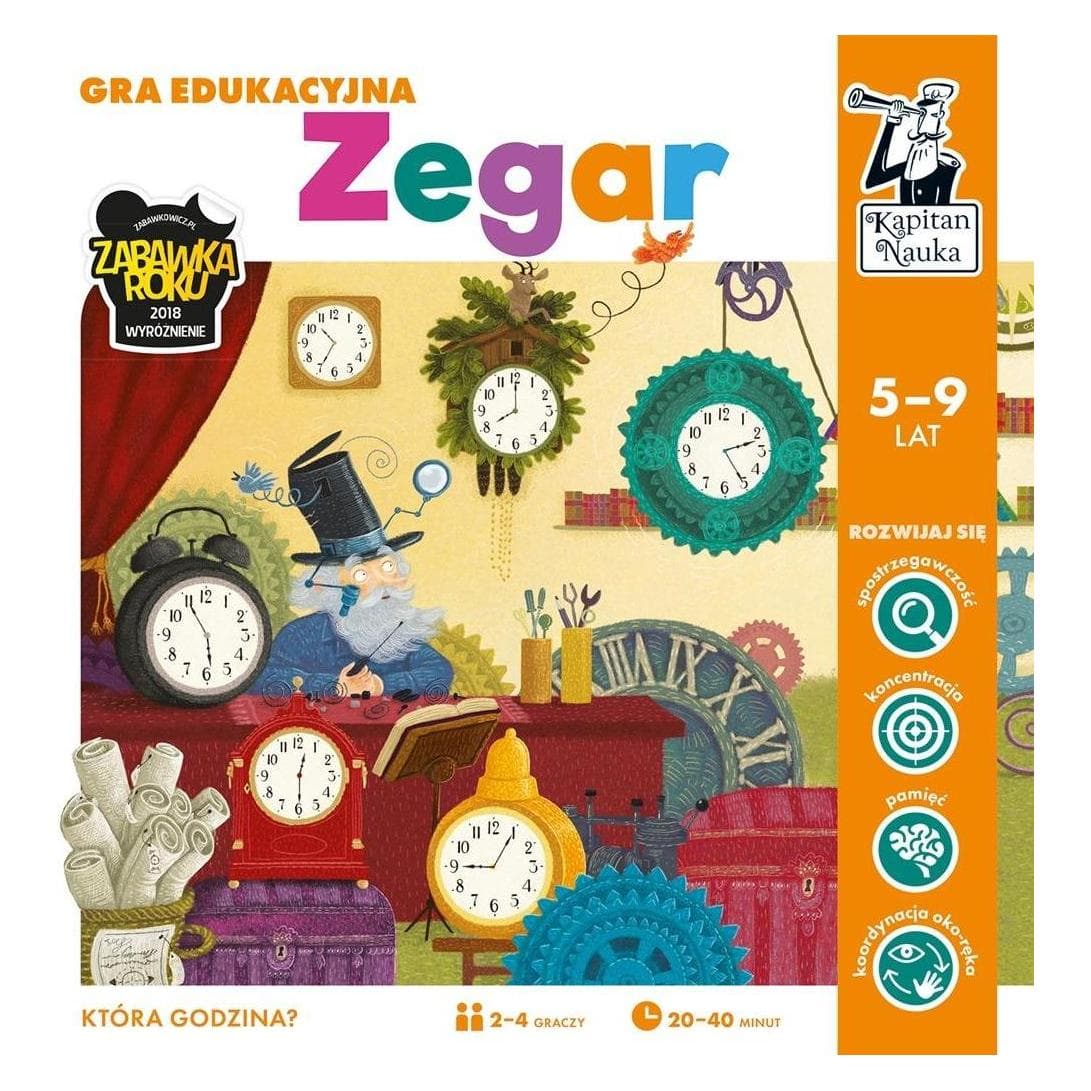 Edgard Kapitän Wissenschaft. Lernspiel. Uhr (5 - 9 Jahre)