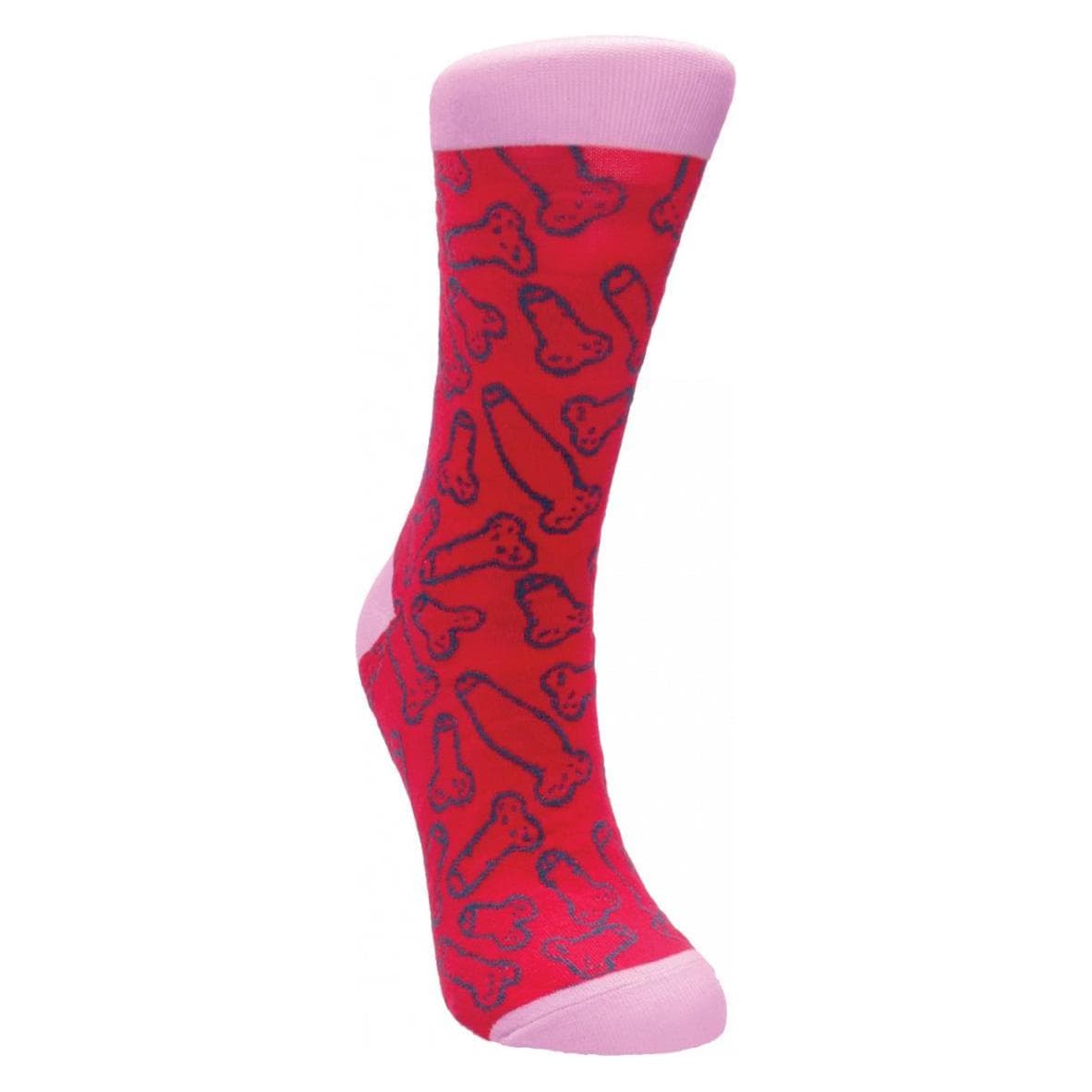 Doc Johnson, Unisex, Socken, Sexy Socks - Cocky Sock, Mehrfarbig, Rot, (Einzelpack, 36 - 41)