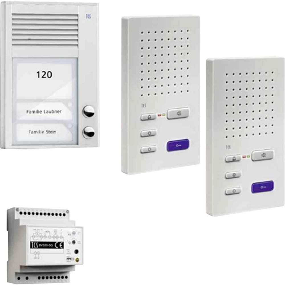 TCS, Klingel + Türsprechanlage, PSC2220-0000 Audio-Intercom-System Weiss (Kabelgebunden)