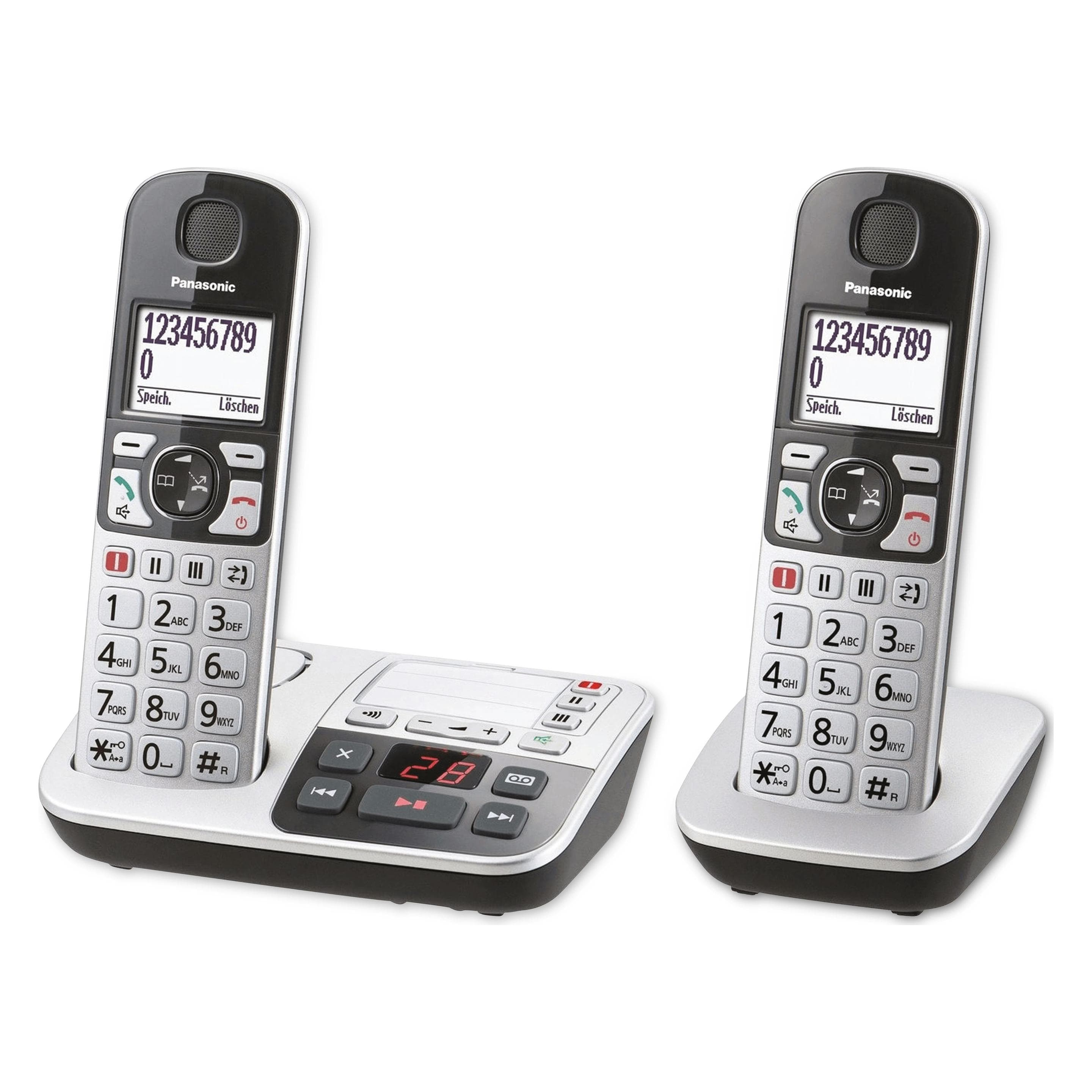 Panasonic KX-TGE522GS, Telefon, Silber