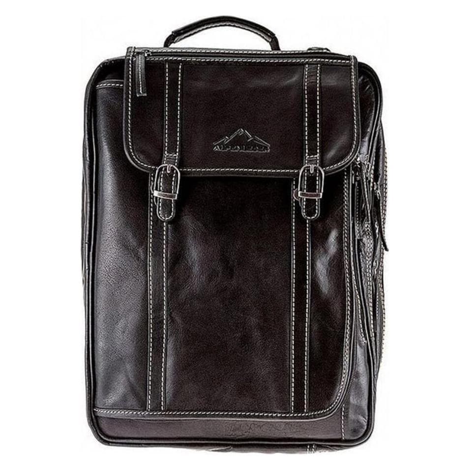 Alpenleder Notebooktasche Allgäu Ebenholz 17 (17"), Notebooktasche, Schwarz