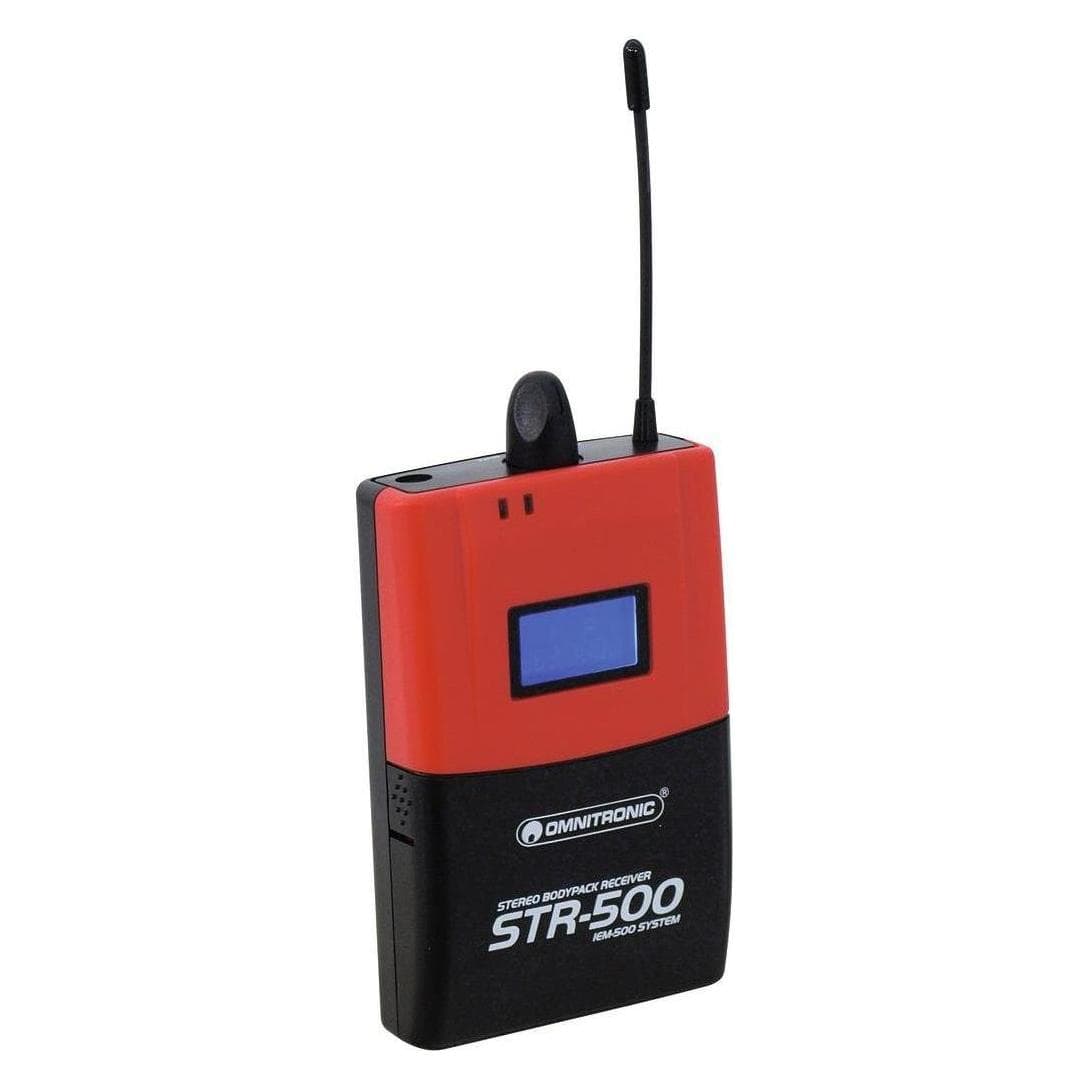 Omnitronic STR500 Taschenmpfänger IEM, Mikrofon Zubehör