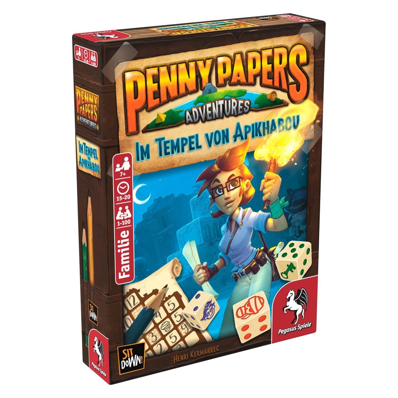Pegasus Im Tempel von Apikhabou, d Penny Papers Adventures, ab 7 Jahren, 1-100 Spieler (Deutsch)