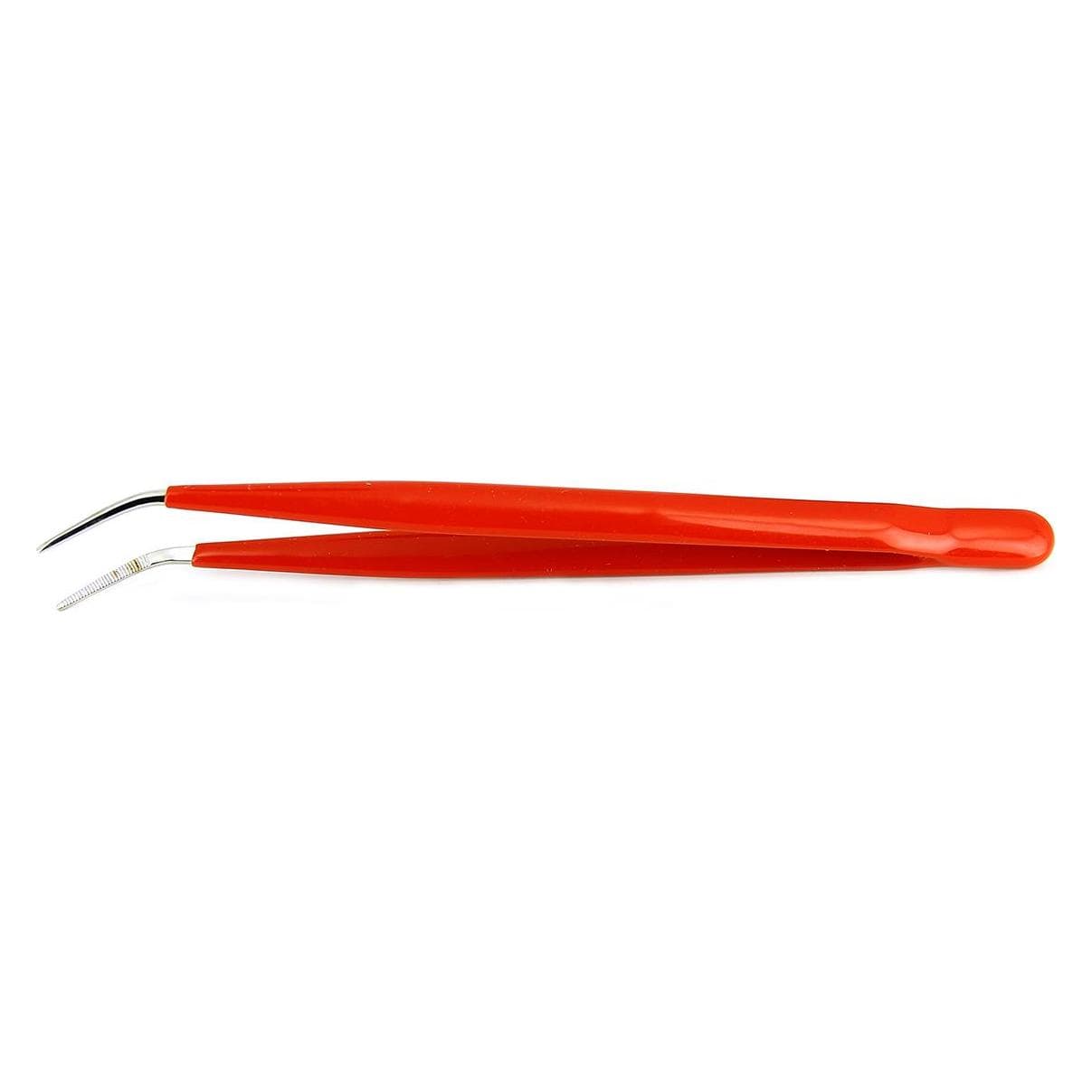 RS PRO, Pinzette, C-Stahl Pinzette,, Spitze Gebogen, Fein Abgerundet, 150 mm