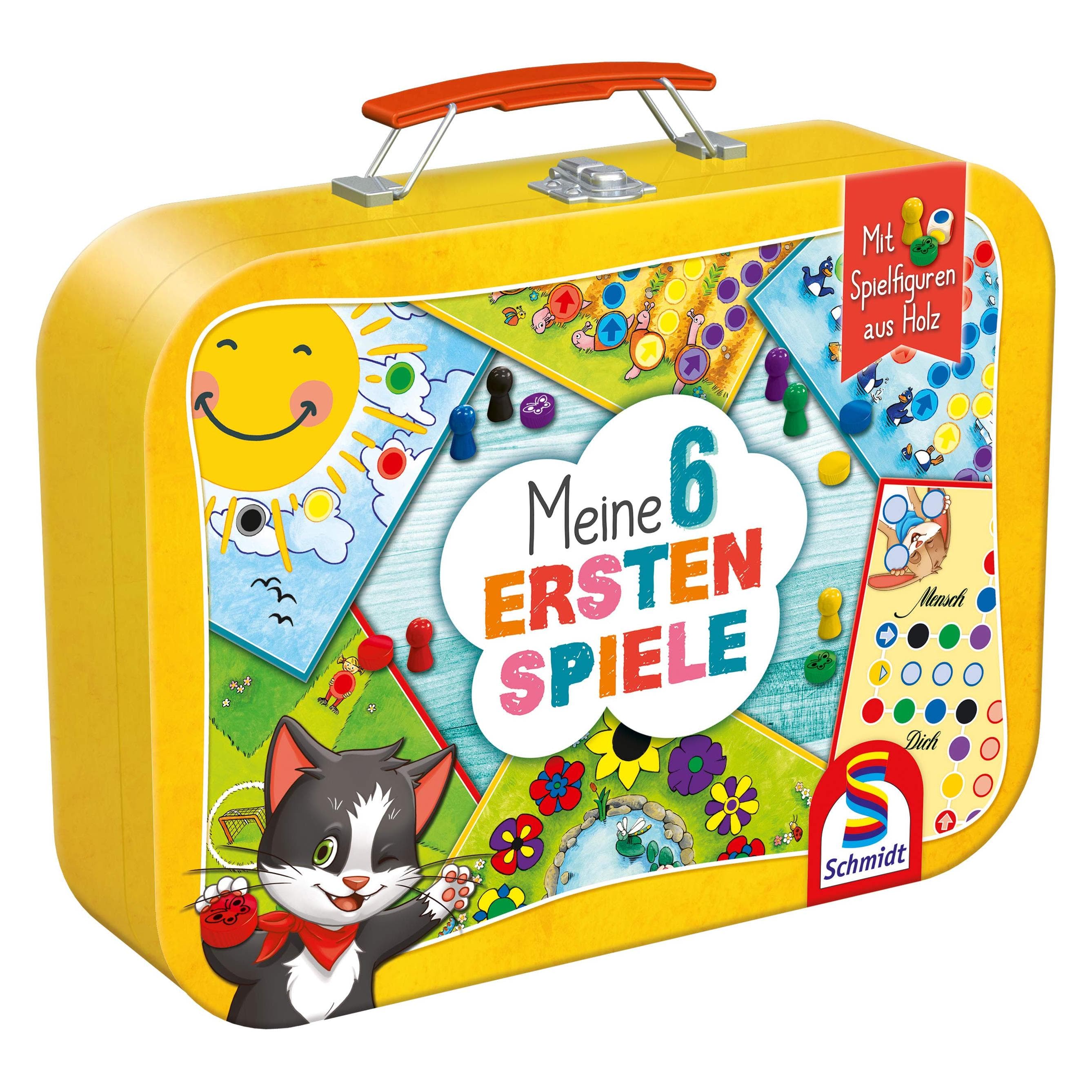 Schmidt Spiele Meine 6 ersten Spiele (Metallkoffer) (Deutsch, 2 - 6 Spieler)