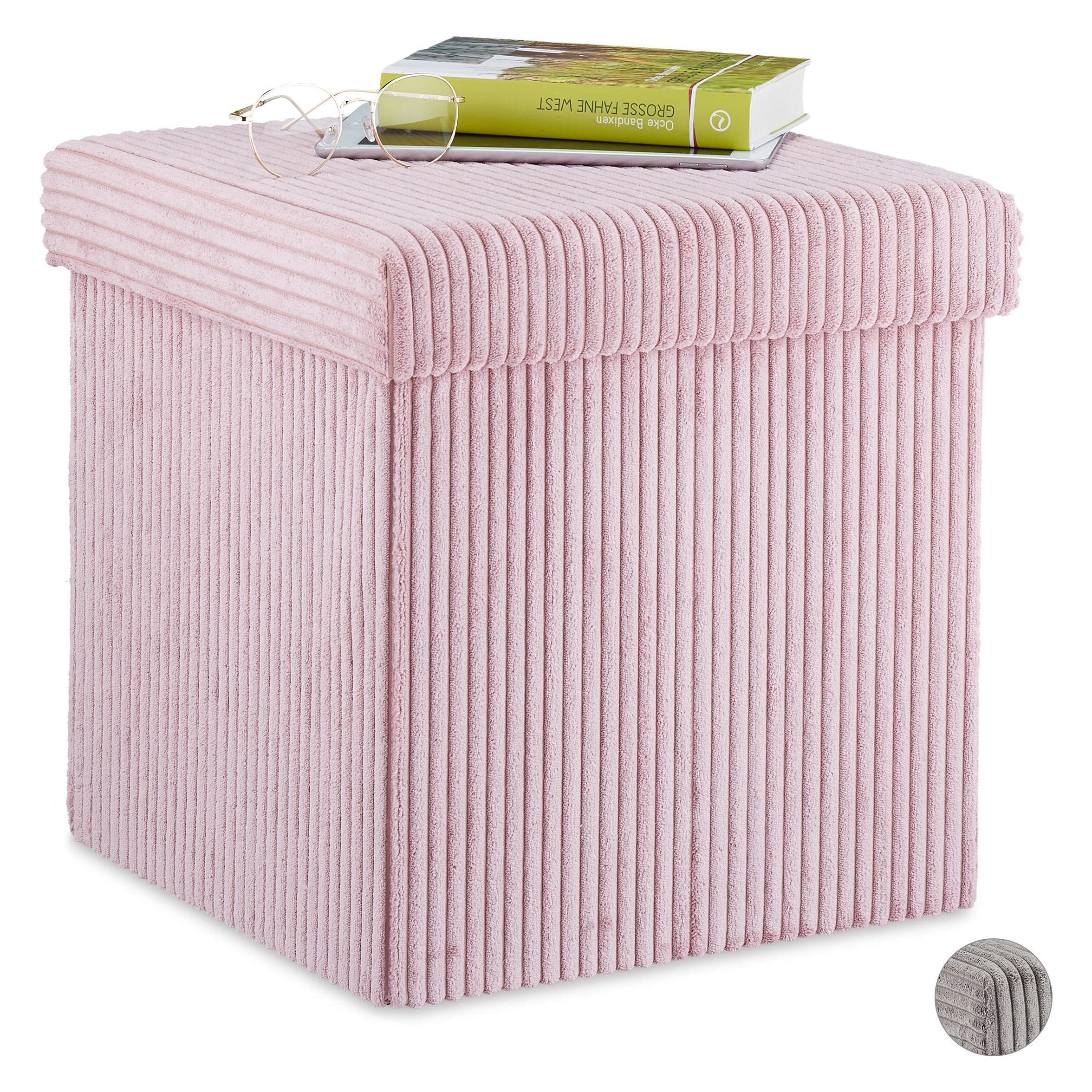 Relaxdays, Hocker + Pouf, Sitzwürfel