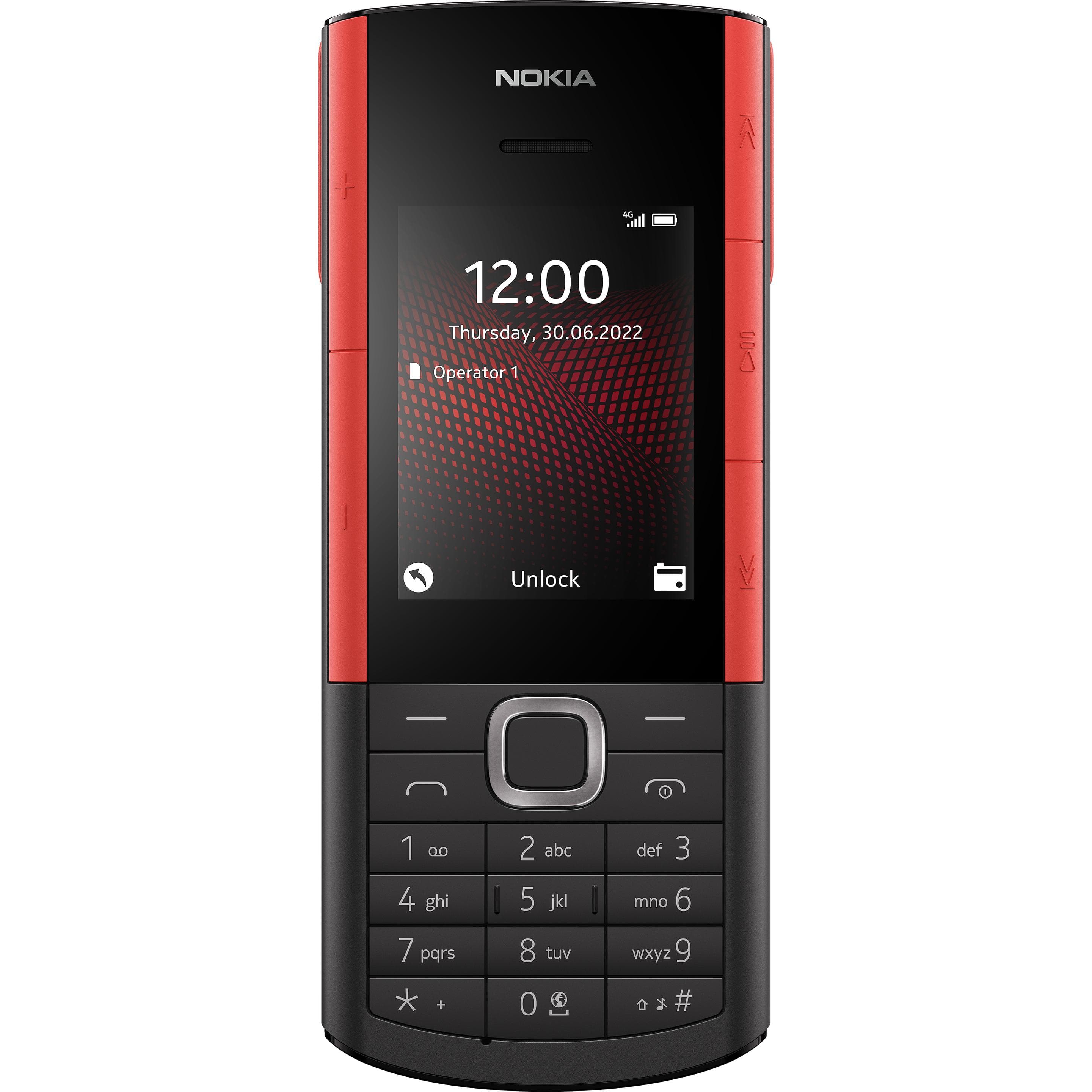 Nokia 5710 XA (2.40", 0.30 Mpx), Tastenhandy, Schwarz, Rot