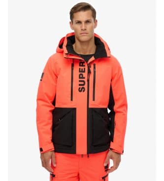 Superdry für Herren. MS110191A Jacke Ultimate Freestyle Koralle (XL), Draußen, Recyceltes Polyester