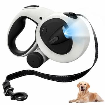 LED-Einziehbare Hundeleine 5m - für Hunde bis zu 50kg